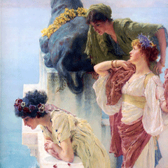 reproductie A Coign of Vantage van Alma-Tadema